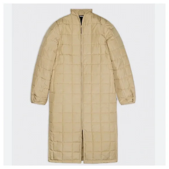 Rains Liner Puffer Coat Women’s XL Sand - Picture 2 of 8